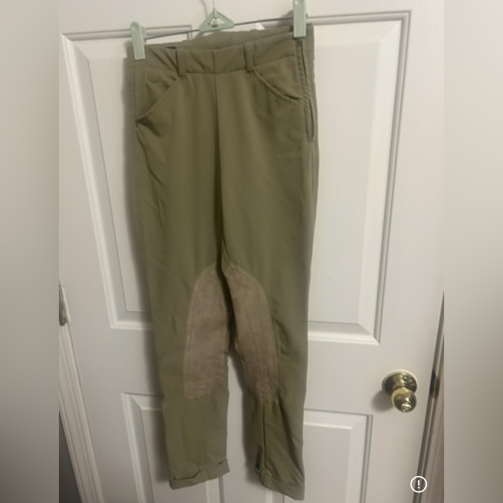 Ariat Kacki/Olive Riding Breeches Knee Patch Size 12R‎